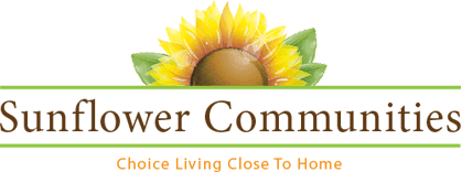 sunflower communities logo; low-income senior living options