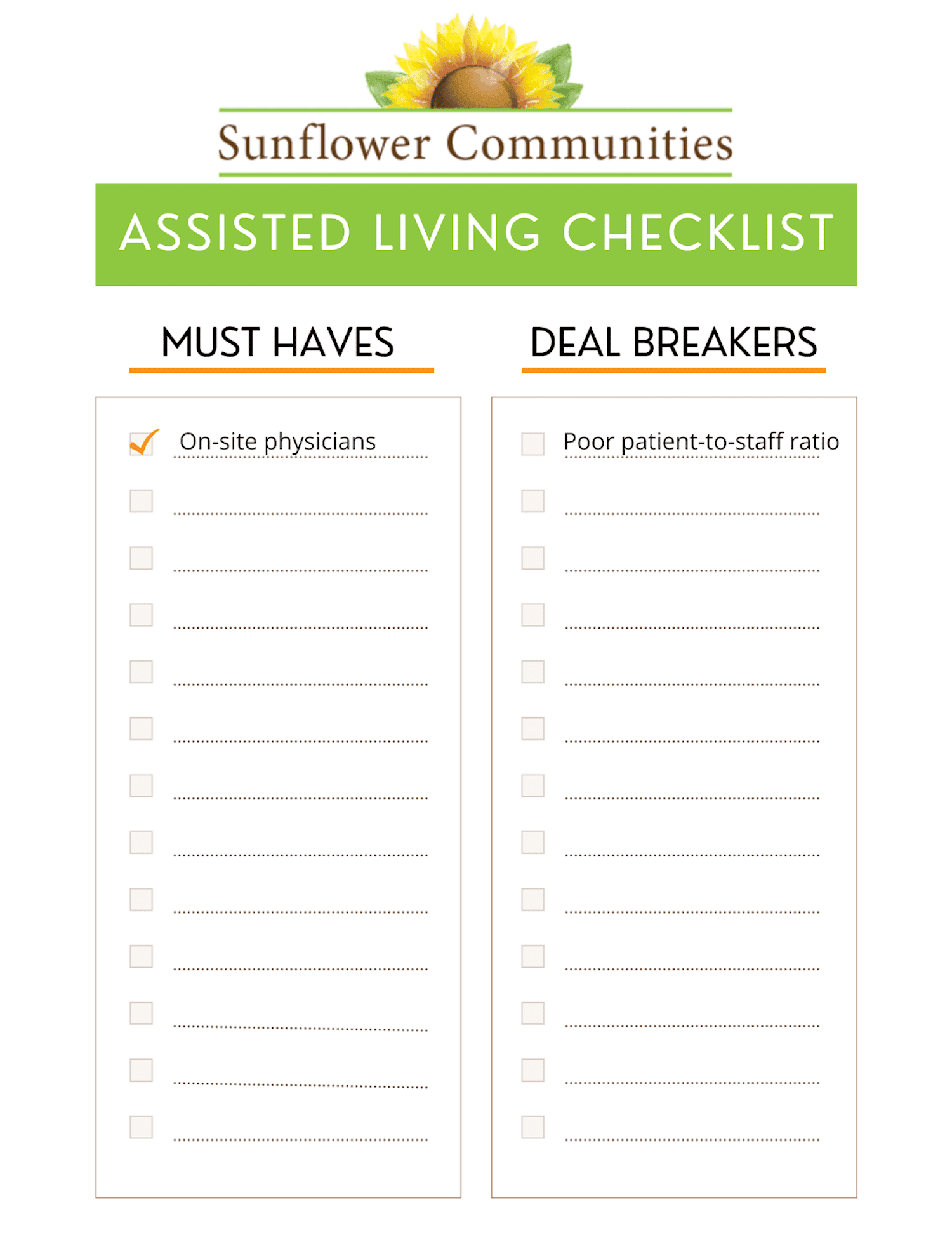 Moving to Assisted Living Checklist: The Top Items Seniors Need