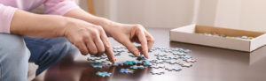 puzzle sensory activity for dementia patient