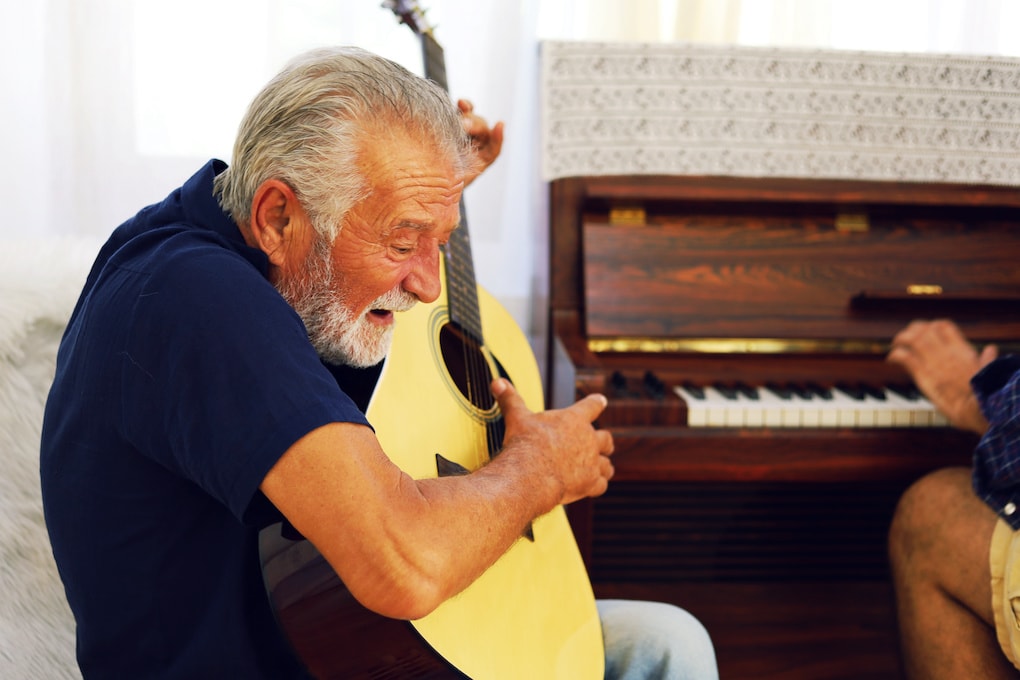 one of the activities for people with dementia is playing an instrument 