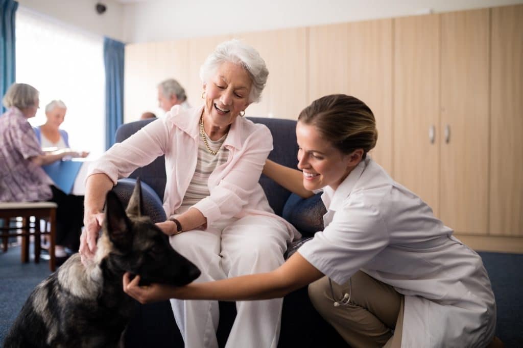 service animals used for schizophrenia therapy